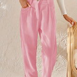 Marlene - Casual Women's High-Waisted Pants
