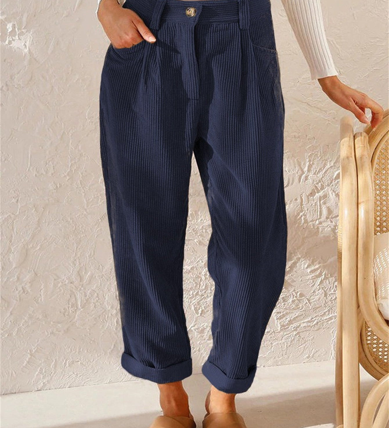 Marlene - Casual Women's High-Waisted Pants