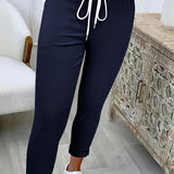 Abriana – Slim Fit Jogging Pants with Drawstring