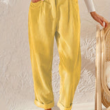 Marlene - Casual Women's High-Waisted Pants