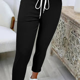 Abriana – Slim Fit Jogging Pants with Drawstring