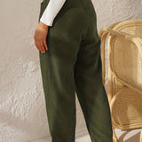 Marlene - Casual Women's High-Waisted Pants