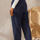 Marlene - Casual Women's High-Waisted Pants