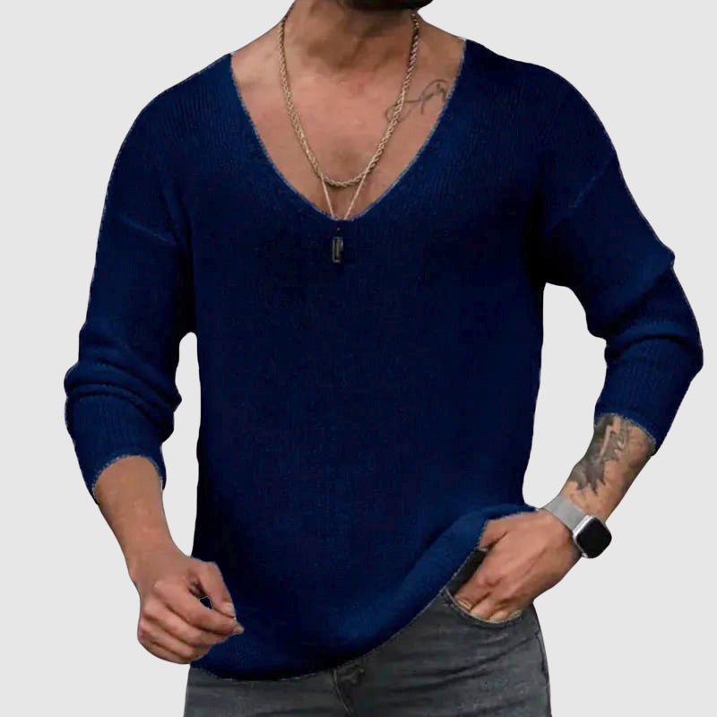 Λεωνίδας – Βαμβακερή Φανέλα V-Neck με Κομψό Στυλ