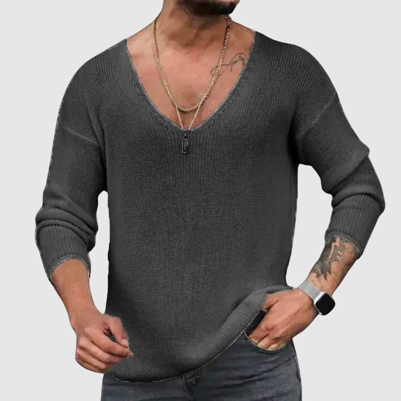 Λεωνίδας – Βαμβακερή Φανέλα V-Neck με Κομψό Στυλ