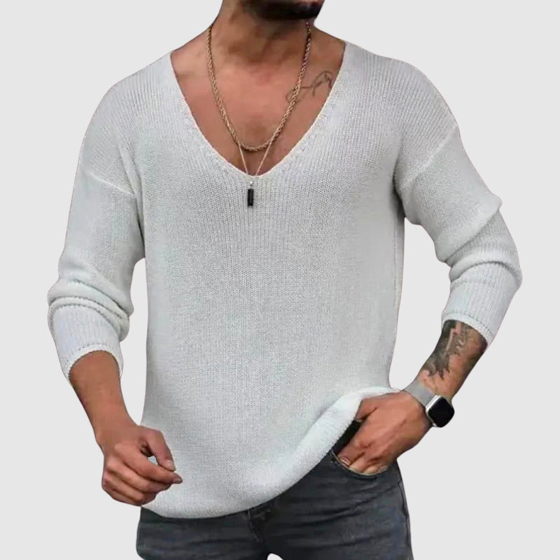 Λεωνίδας – Βαμβακερή Φανέλα V-Neck με Κομψό Στυλ