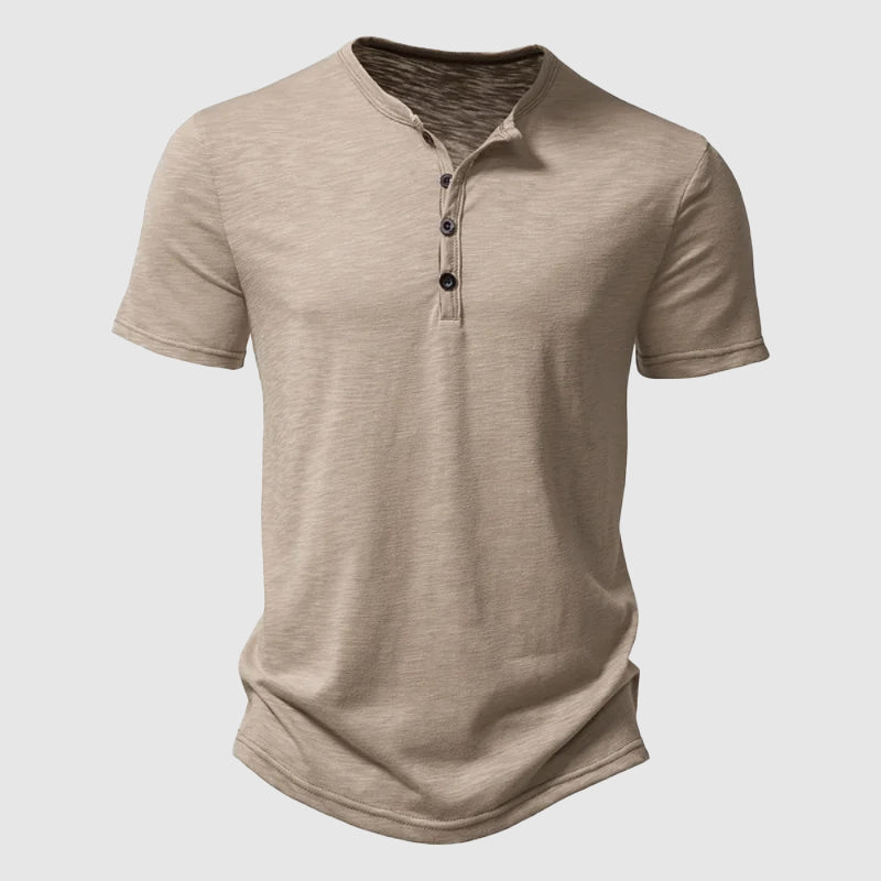 Λεωνίδας – Βαμβακερή Τ-shirt με Καλοκαιρινή Χαλάρωση