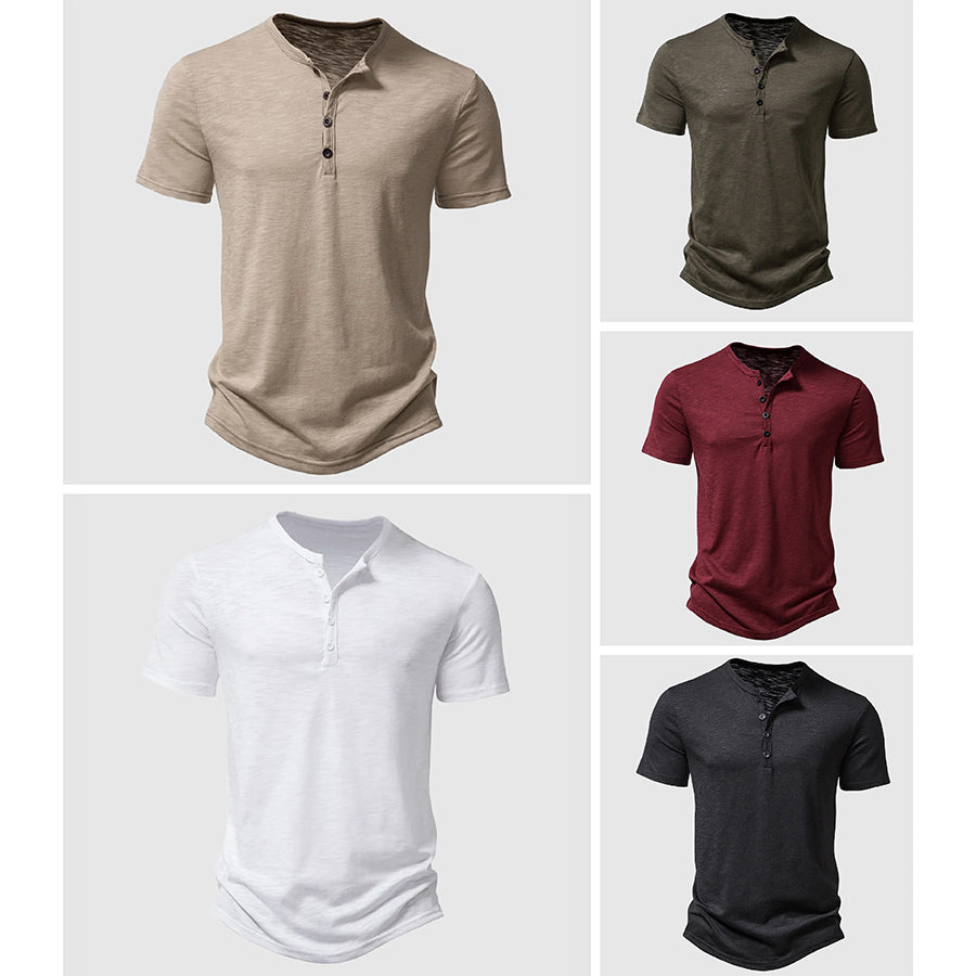 Λεωνίδας – Βαμβακερή Τ-shirt με Καλοκαιρινή Χαλάρωση