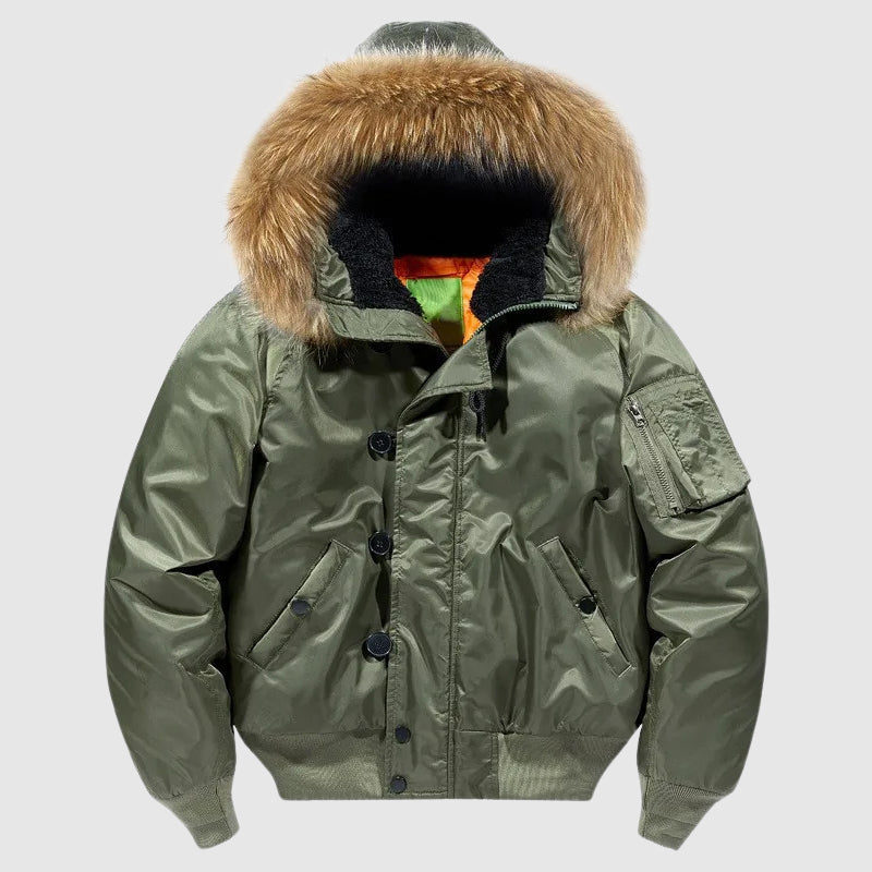 Κωνσταντίνος – Τακτική Μπomber Jacket με Κομψές Λεπτομέρειες