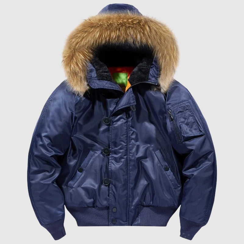 Κωνσταντίνος – Τακτική Μπomber Jacket με Κομψές Λεπτομέρειες