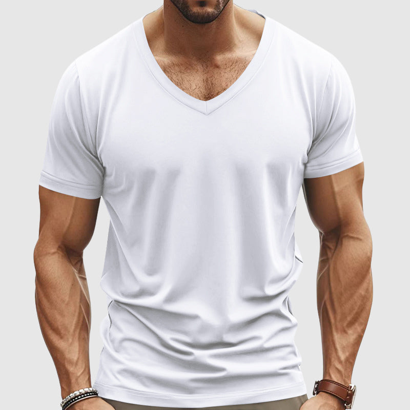Λεωνίδας – Κλασική Βαμβακερή Μπλούζα T-shirt με Κομψό Στυλ