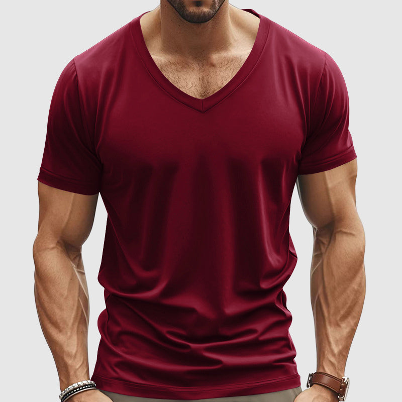 Λεωνίδας – Κλασική Βαμβακερή Μπλούζα T-shirt με Κομψό Στυλ