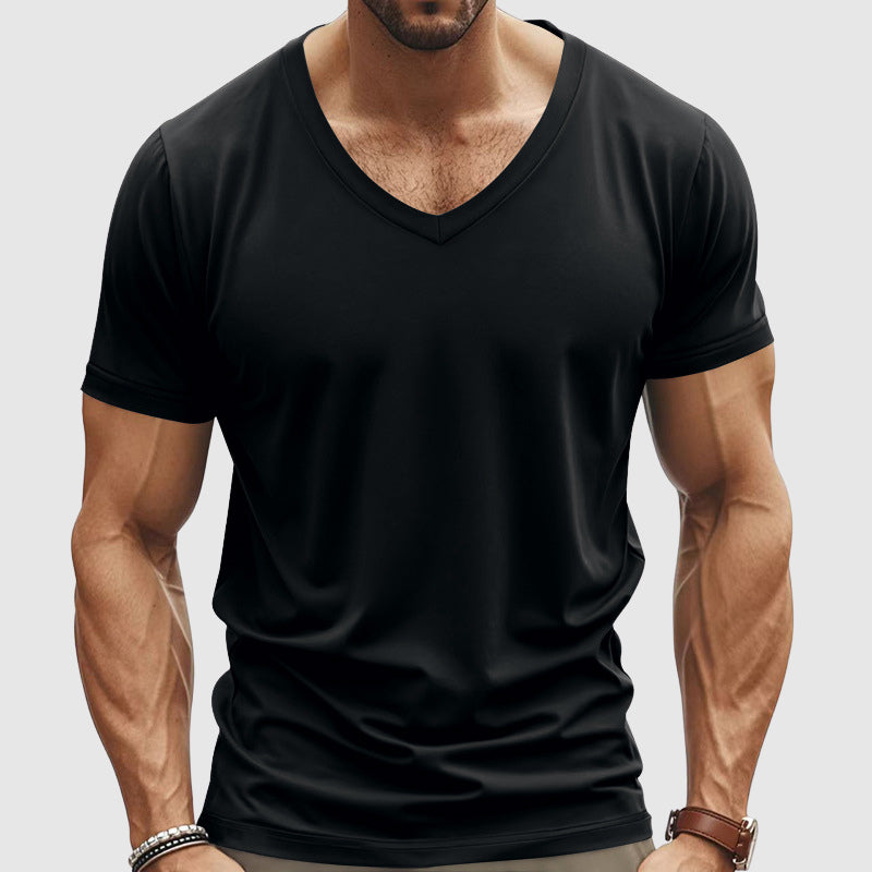 Λεωνίδας – Κλασική Βαμβακερή Μπλούζα T-shirt με Κομψό Στυλ