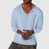 Λεωνίδας – Απαλό Πουκάμισο V-Neck με Κομψή Γραμμή