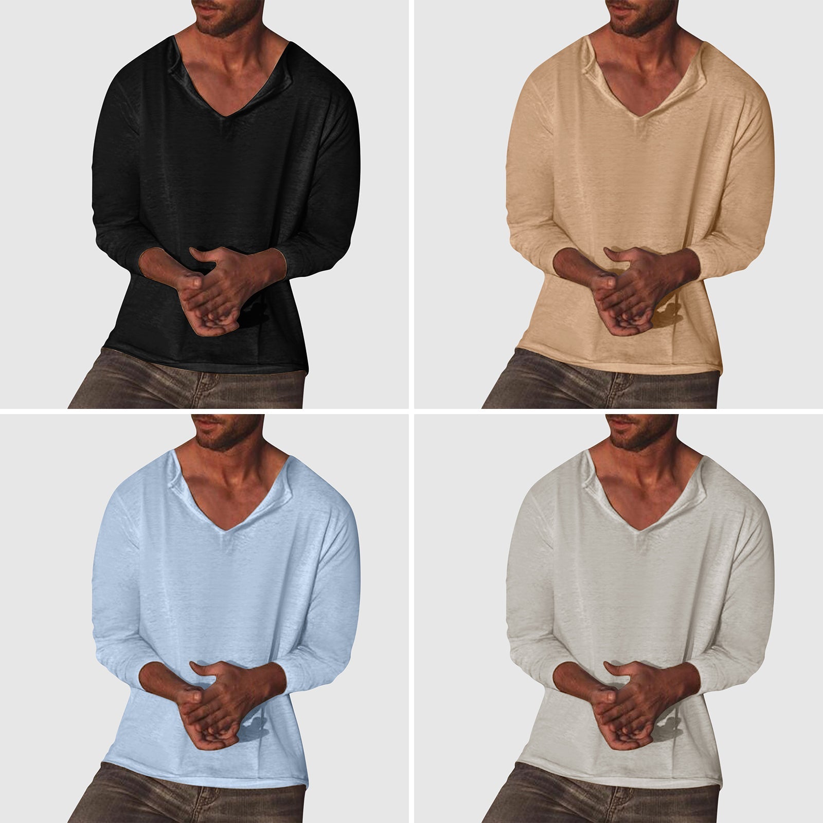 Λεωνίδας – Απαλό Πουκάμισο V-Neck με Κομψή Γραμμή