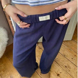 Paula – Wide-Cut Lounge Pants with Elastic Waistband