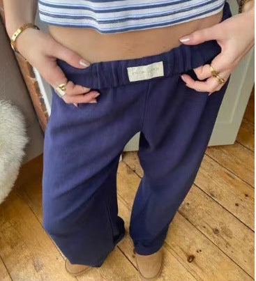 Paula – Wide-Cut Lounge Pants with Elastic Waistband