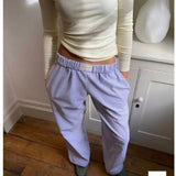 Paula – Wide-Cut Lounge Pants with Elastic Waistband
