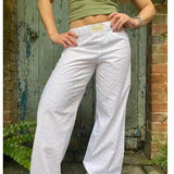 Paula – Wide-Cut Lounge Pants with Elastic Waistband