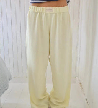 Paula – Wide-Cut Lounge Pants with Elastic Waistband