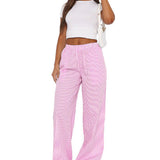 Paula – Wide-Cut Lounge Pants with Elastic Waistband