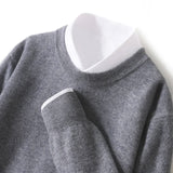 Πέτρος – Πουλόβερ PureWool με Στρογγυλή Λαιμόκοψη και Απαλή Υφή
