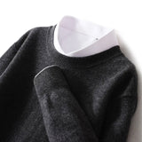 Πέτρος – Πουλόβερ PureWool με Στρογγυλή Λαιμόκοψη και Απαλή Υφή