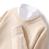 Πέτρος – Πουλόβερ PureWool με Στρογγυλή Λαιμόκοψη και Απαλή Υφή