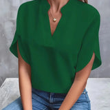 Μαρίνα – Χαλαρή Μπλούζα V-Neck με Ρομαντική Αίσθηση