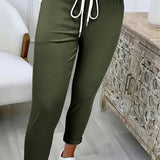 Abriana – Slim Fit Jogging Pants with Drawstring