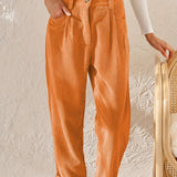Marlene - Casual Women's High-Waisted Pants