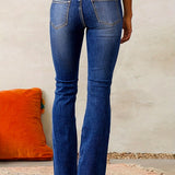 Marylène – Trendy High-Waisted Flared Jeans