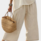 Θάλεια – Μίνιμαλ Daisy Σετ με Oversized Μπλούζα και Φαρδιά Παντελόνια